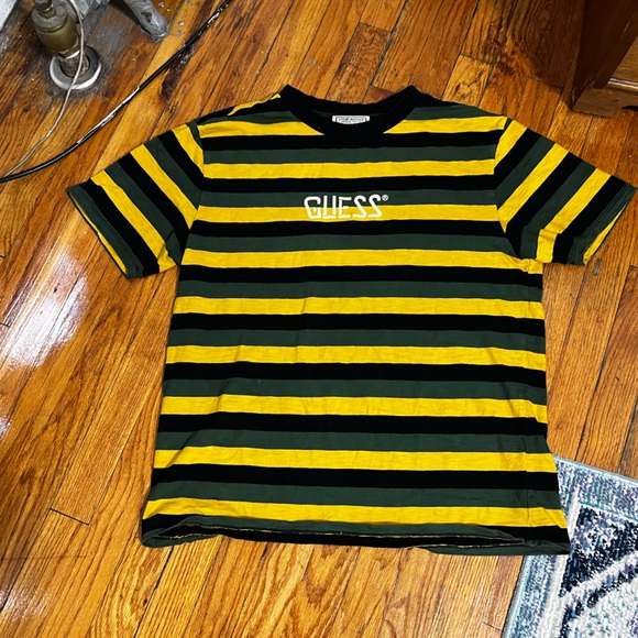 Guess Striped logo tee, men’s M - Picture 4 of 9